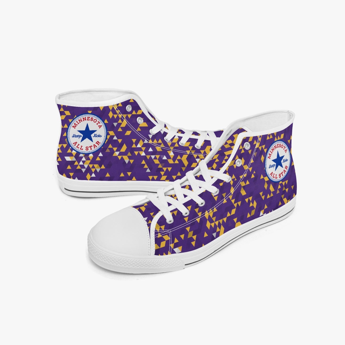 Minnesota Vikings Colors All Star High-top Canvas Sneakers