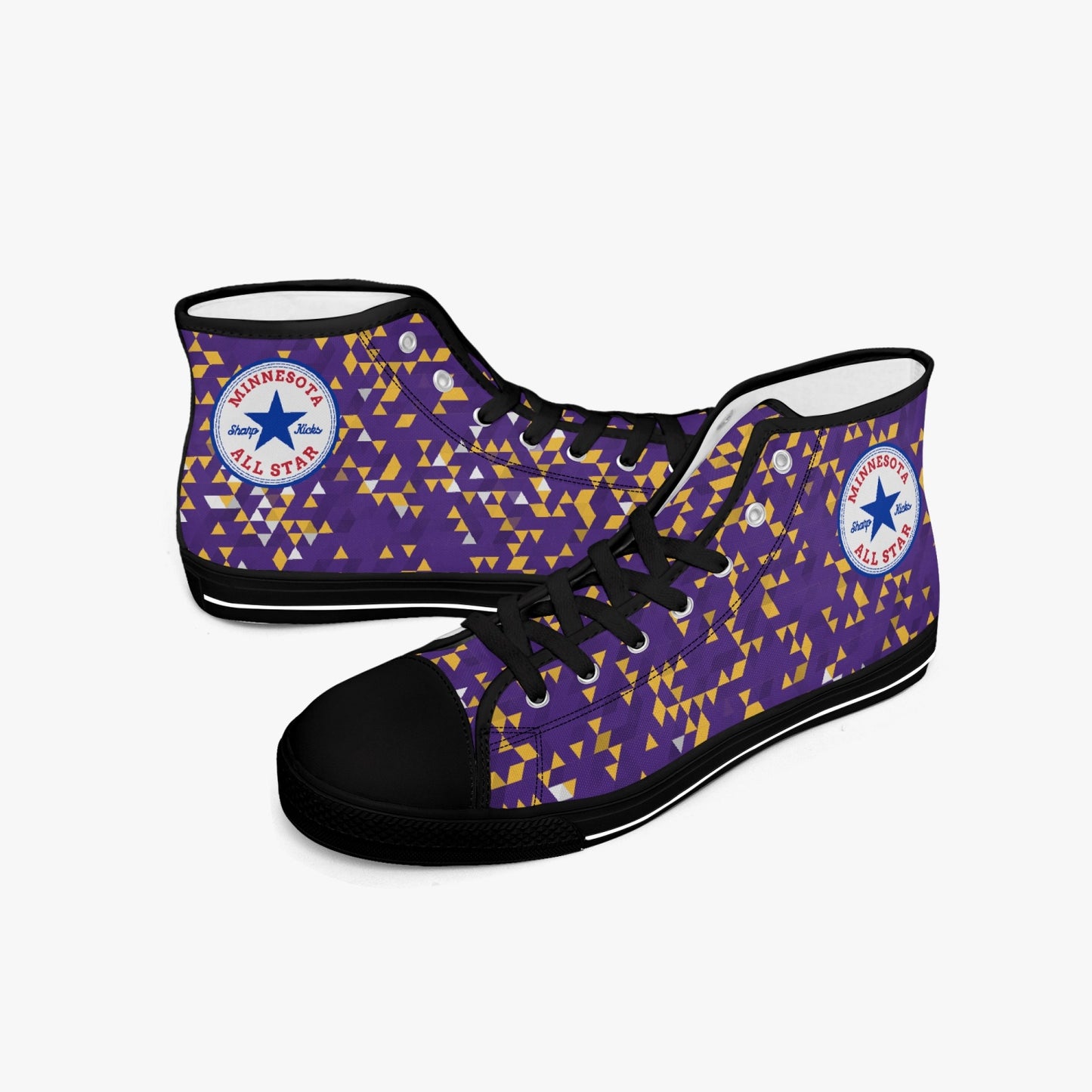 Minnesota Vikings Colors All Star High-top Canvas Sneakers