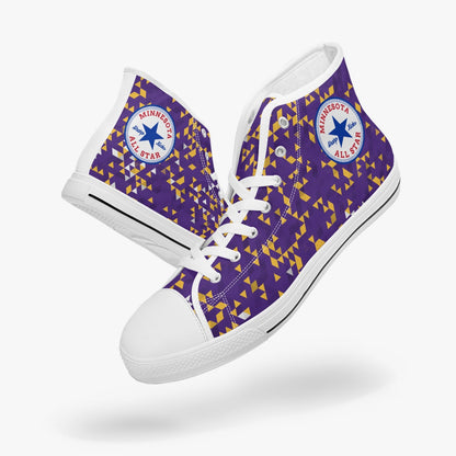 Minnesota Vikings Colors All Star High-top Canvas Sneakers