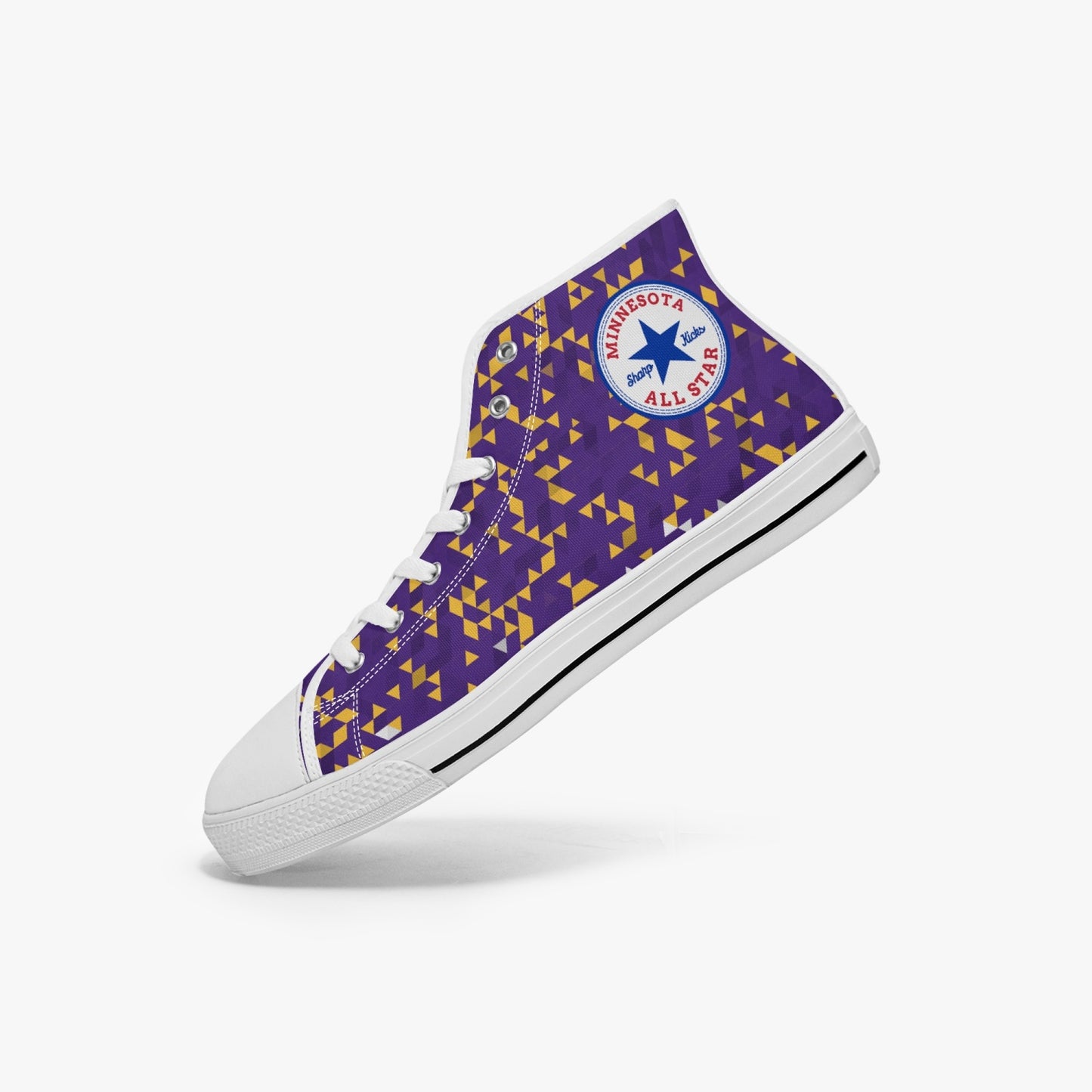 Minnesota Vikings Colors All Star High-top Canvas Sneakers