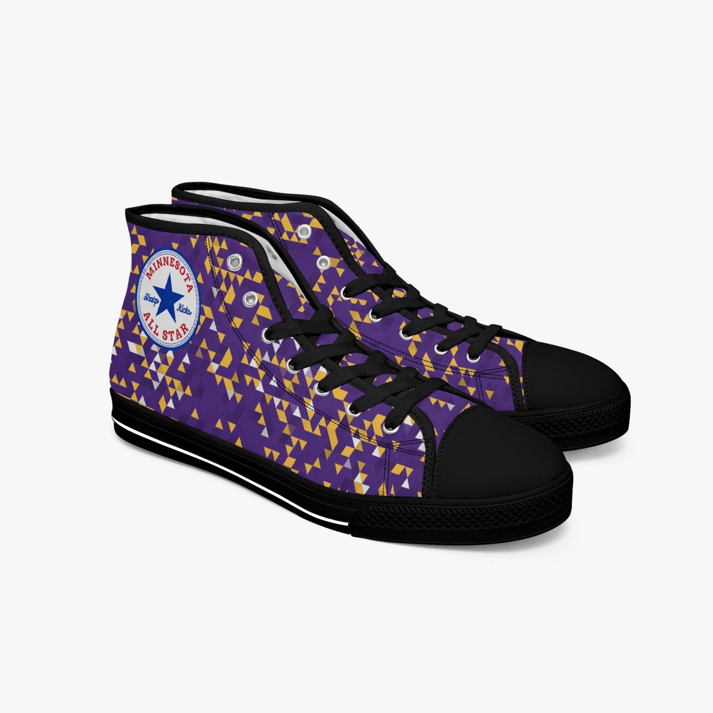 Minnesota Vikings Colors All Star High-top Canvas Sneakers