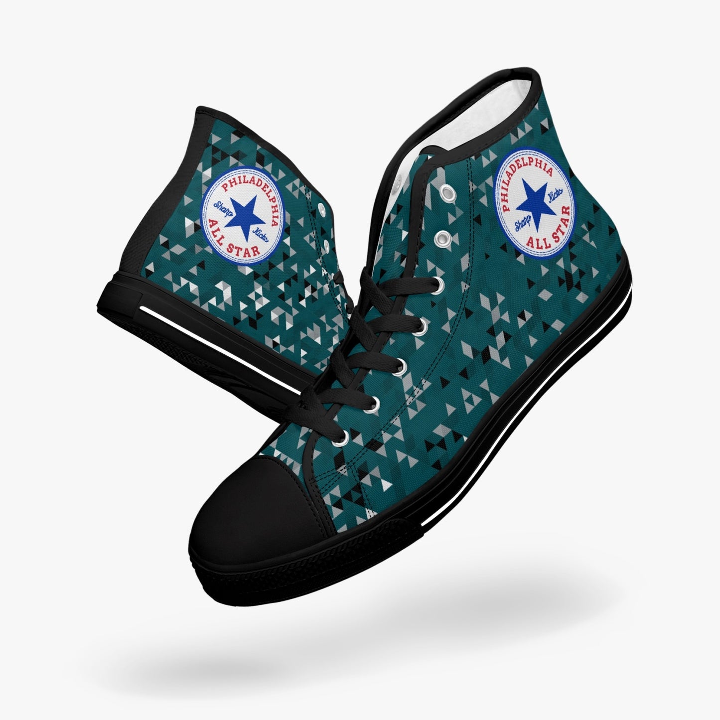 Philadelphia Eagles Colored All Star High-top Canvas Sneakers