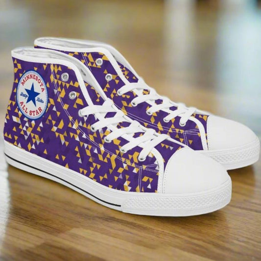 Minnesota Vikings Colors All Star High-top Canvas Sneakers