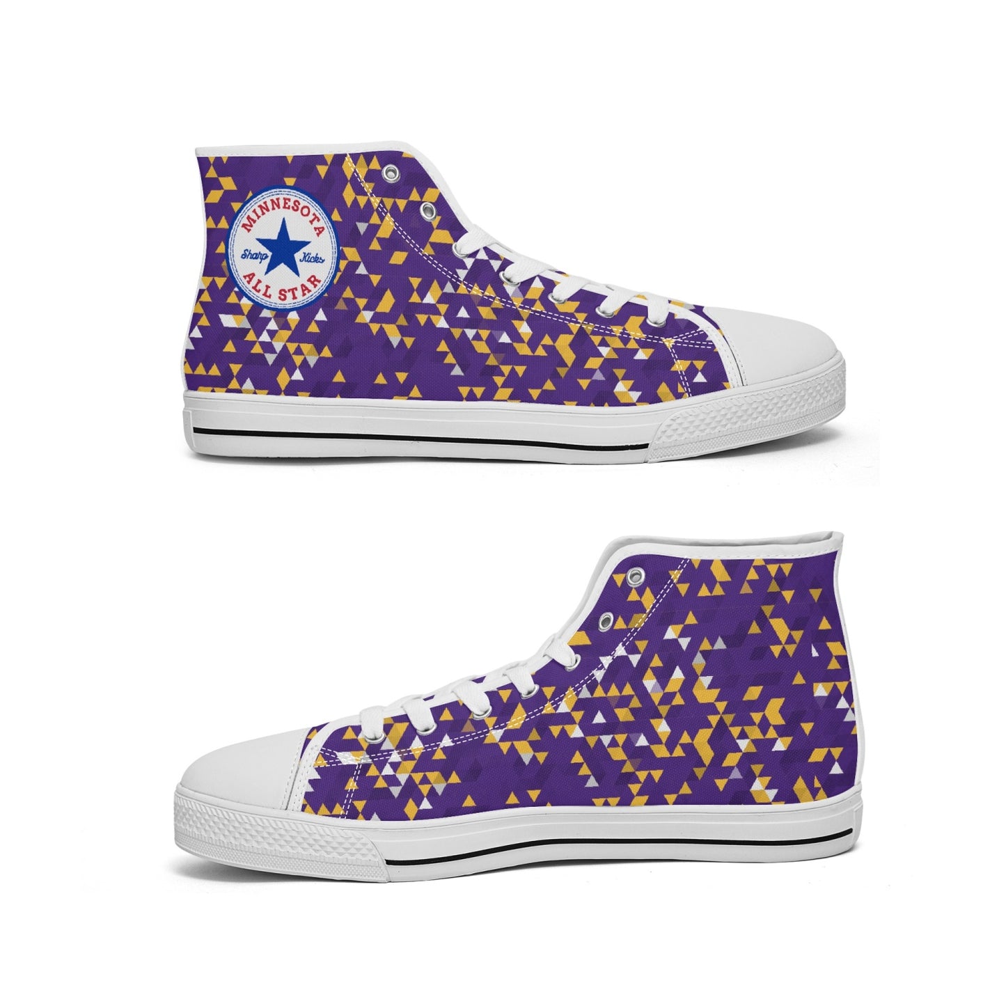 Minnesota Vikings Colors All Star High-top Canvas Sneakers