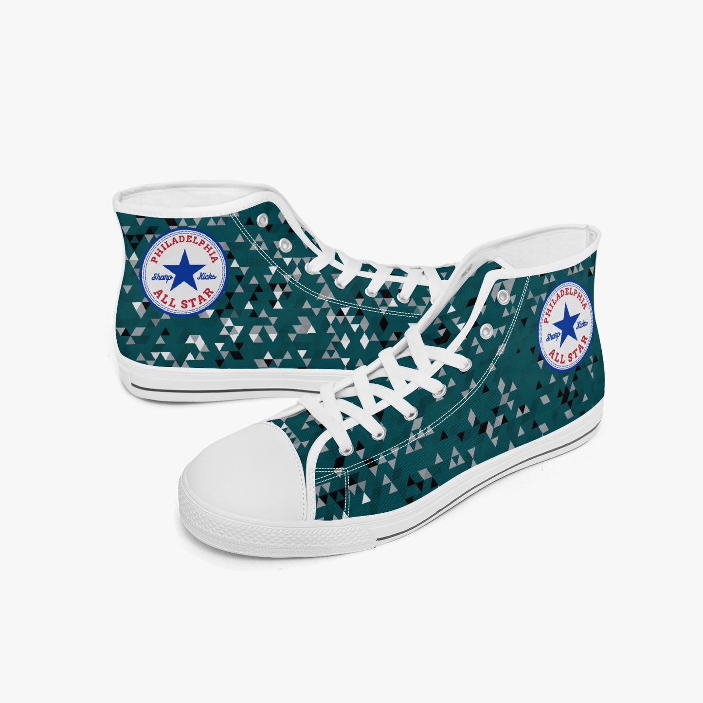 Philadelphia Eagles Colored All Star High-top Canvas Sneakers